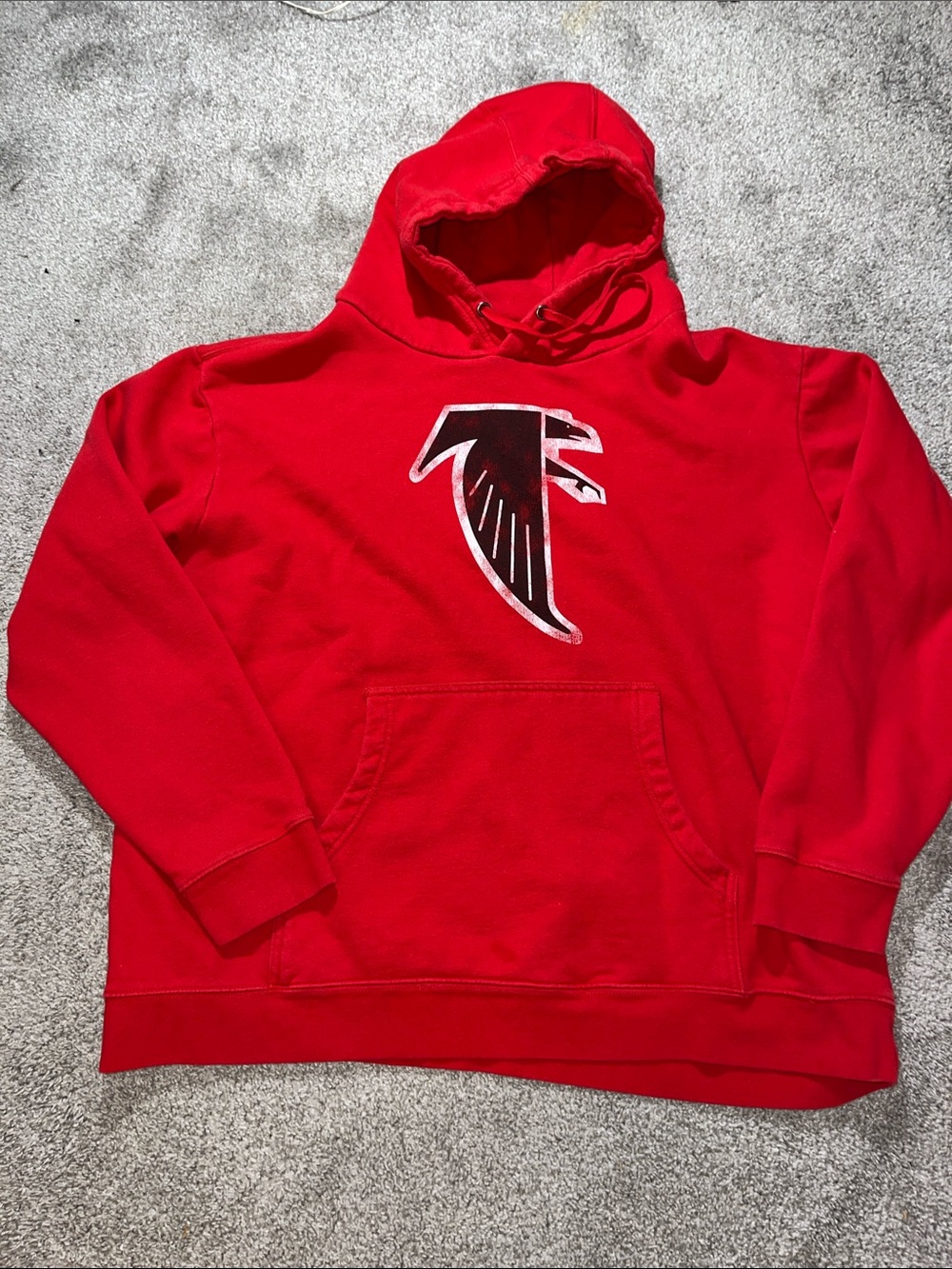 Big Man men’s Atlanta Falcons Pro Line NFL hooded hoodie sweatshirt thick 2XL